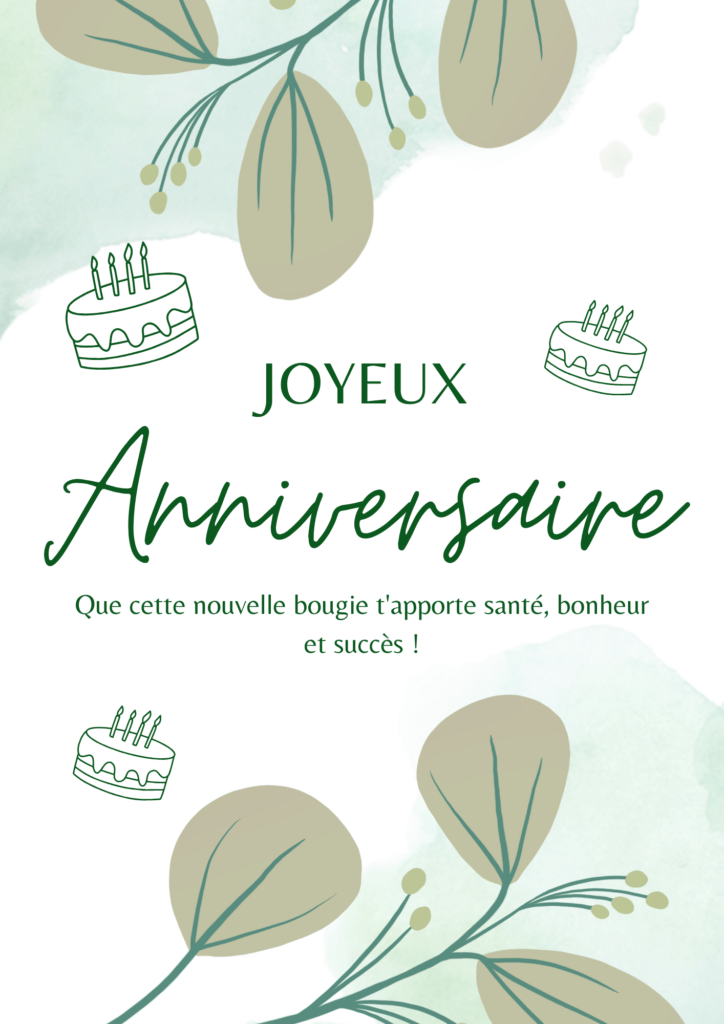 carte anniversaire gratuite femme